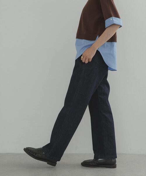 URBAN RESEARCH DOORS（アーバンリサーチドアーズ）の「デニムワイドパンツ（デニムパンツ・レディース・インディゴブルー/ワンウォッシュ・SMALL/MEDIUM/LARGE）」の11枚目の写真