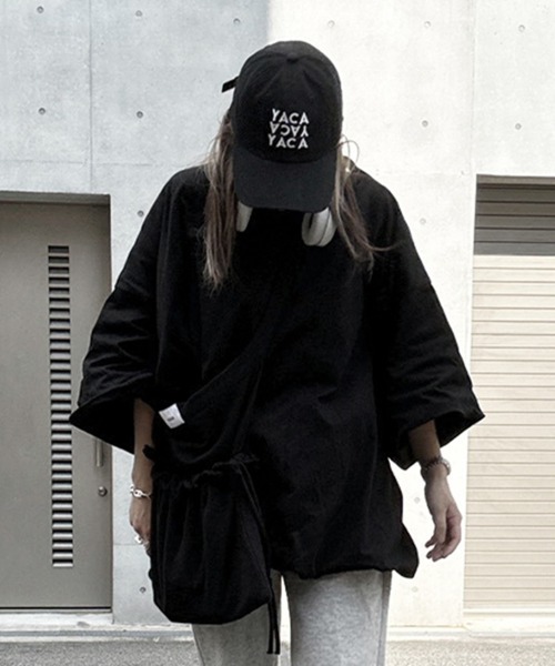 YACA（ヤーカ）の「Balloon Sleeve Tee/バルーンスリーブT（Tシャツ/カットソー・レディース・ホワイト/ブラック/ライトベージュ/ライトグレー・FREE）」の3枚目の写真