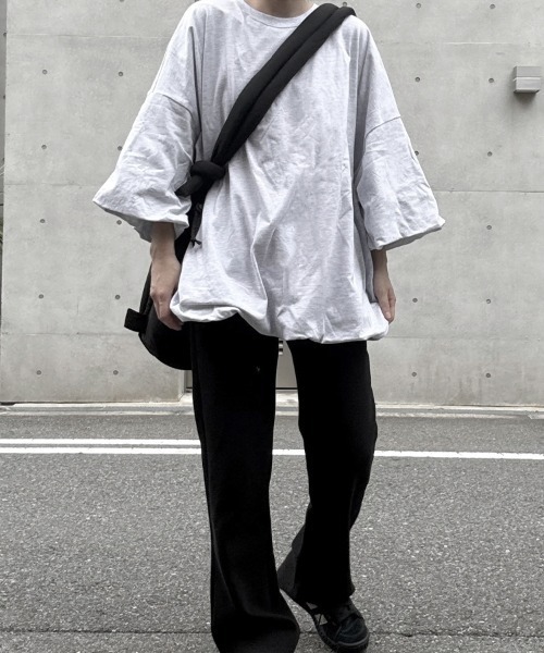 YACA（ヤーカ）の「Balloon Sleeve Tee/バルーンスリーブT（Tシャツ/カットソー・レディース・ホワイト/ブラック/ライトベージュ/ライトグレー・FREE）」の11枚目の写真
