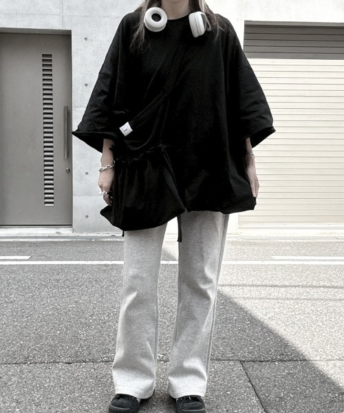 YACA（ヤーカ）の「Balloon Sleeve Tee/バルーンスリーブT（Tシャツ/カットソー・レディース・ホワイト/ブラック/ライトベージュ/ライトグレー・FREE）」の13枚目の写真