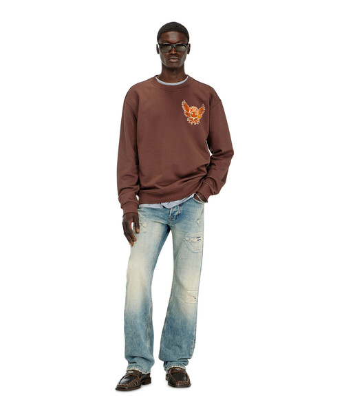 DIESEL(ディーゼル)の「メンズ プルオーバースウェット S-NORM-AA2(スウェット・メンズ・グレー/ブラウン・MEDIUM/LARGE/X-SMALL/X-LARGE/SMALL/XX-LARGE/XXX-LARGE)」の3枚目の写真