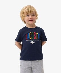 LACOSTE（ラコステ）の「【EC限定】BOYSマルチカラーブランドネームロゴTシャツ（Tシャツ/カットソー）」