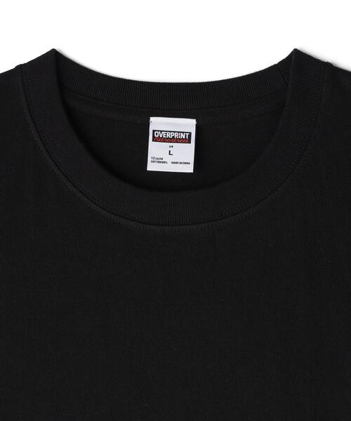 over print(オーバープリント)の「overprint/オーバープリント/別注LAZY HAZY PIZZA TEE(Tシャツ/カットソー・レディース・ブラック/ホワイト・L/XL/M)」の4枚目の写真