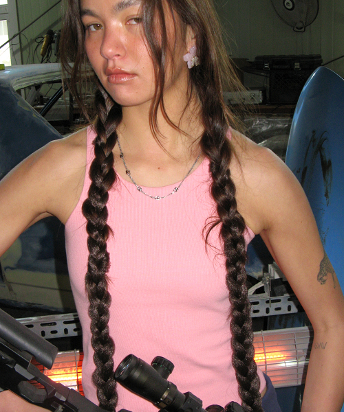 CENTAUR.KR（セントール）の「STANDARD SOLID TANK TOP_PINK（Tシャツ/カットソー・レディース・その他・FREE）」の2枚目の写真