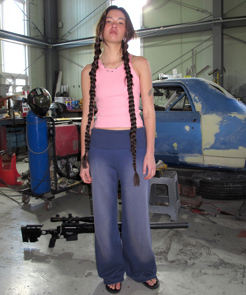 CENTAUR.KR（セントール）の「STANDARD SOLID TANK TOP_PINK（Tシャツ/カットソー・レディース・その他・FREE）」の3枚目の写真