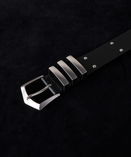 ADRER(アドラー)の「ADRER The Leather Western Belt / アドラー ザ レザー ウエスタンベルト(ベルト・メンズ・ブラウン/ブラック・FREE)」の3枚目の写真