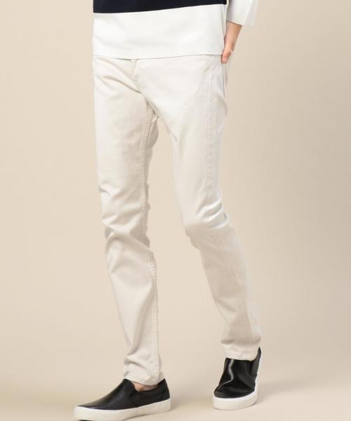 BEAUTY&YOUTH UNITED ARROWS(ビューティーアンドユースユナイテッドアローズ)の「BY ライト カツラギ 5ポケット スリムパンツ ◆(その他パンツ・メンズ・オフホワイト/ブラック・34inch/31inch/28inch/33inch/32inch/29inch/30inch)」の2枚目の写真