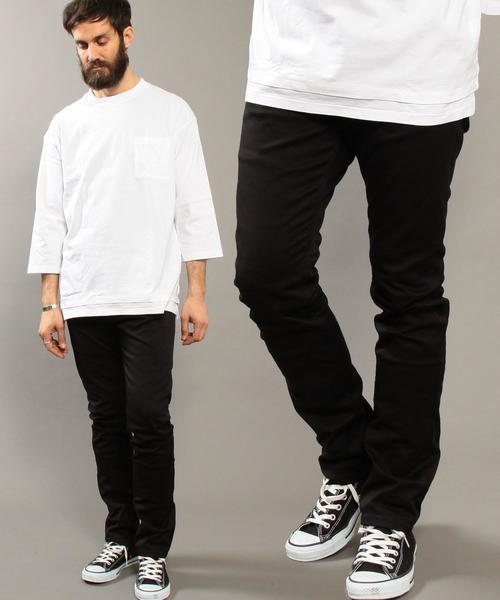 BEAUTY&YOUTH UNITED ARROWS(ビューティーアンドユースユナイテッドアローズ)の「BY ライト カツラギ 5ポケット スリムパンツ ◆(その他パンツ・メンズ・オフホワイト/ブラック・34inch/31inch/28inch/33inch/32inch/29inch/30inch)」の1枚目の写真