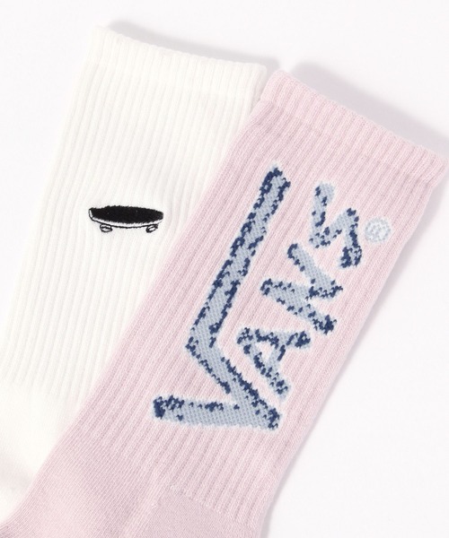 RAGEBLUE（レイジブルー）の「【VANS/ヴァンズ】クルーソックス（ソックス/靴下・メンズ・ホワイト/ブラック/ピンク・FREE）」の7枚目の写真