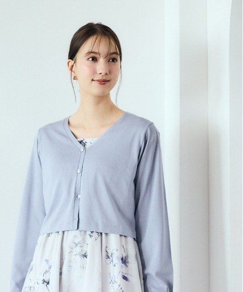 12Twelve Agenda(トゥエルブ アジェンダ)の「UVカットカーディガン×アソート柄ワンピース(ワンピース・レディース・ブラック/ブラウン/ラベンダー・M)」の18枚目の写真