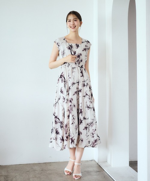 12Twelve Agenda(トゥエルブ アジェンダ)の「UVカットカーディガン×アソート柄ワンピース(ワンピース・レディース・ブラック/ブラウン/ラベンダー・M)」の15枚目の写真