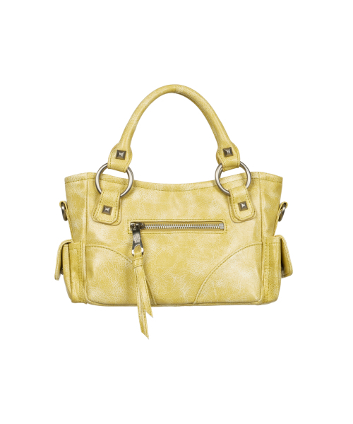 IUGAMAKARAS（イウガマカラス）の「Studded Leather Micro Shoulder Bag (Yellow)（トートバッグ・レディース・その他・FREE）」の7枚目の写真