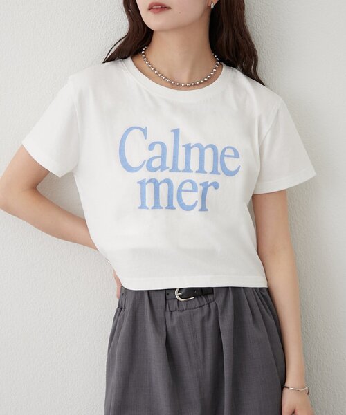 mystic(ミスティック)の「カラーロゴチビT(Tシャツ/カットソー・レディース・ブラウン/オフホワイト・FREE)」の7枚目の写真