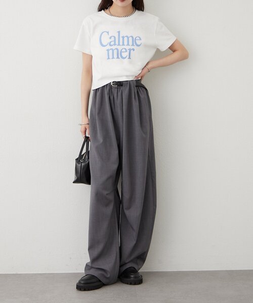 mystic(ミスティック)の「カラーロゴチビT(Tシャツ/カットソー・レディース・ブラウン/オフホワイト・FREE)」の9枚目の写真
