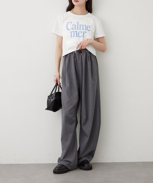 mystic(ミスティック)の「カラーロゴチビT(Tシャツ/カットソー・レディース・ブラウン/オフホワイト・FREE)」の10枚目の写真