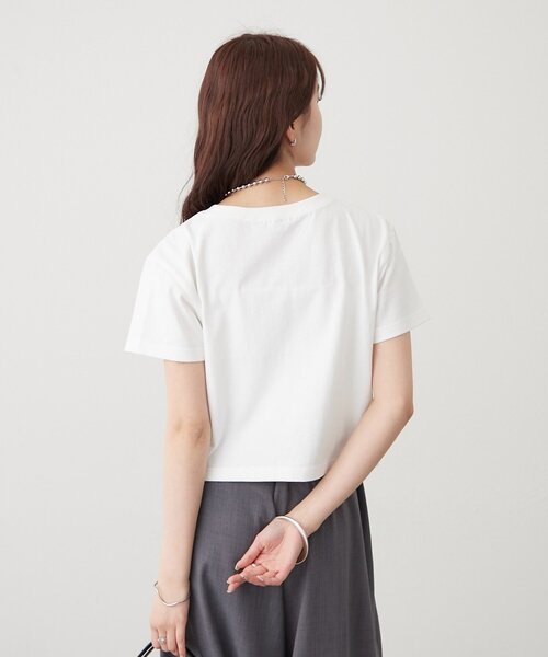 mystic(ミスティック)の「カラーロゴチビT(Tシャツ/カットソー・レディース・ブラウン/オフホワイト・FREE)」の12枚目の写真