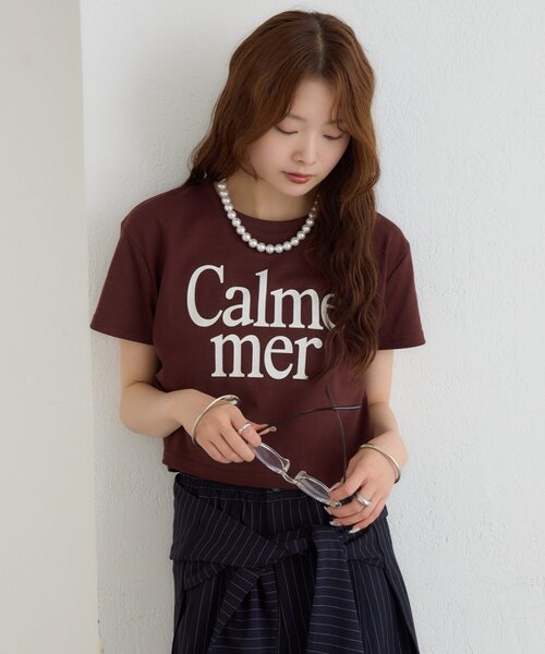 mystic(ミスティック)の「カラーロゴチビT(Tシャツ/カットソー・レディース・ブラウン/オフホワイト・FREE)」の19枚目の写真