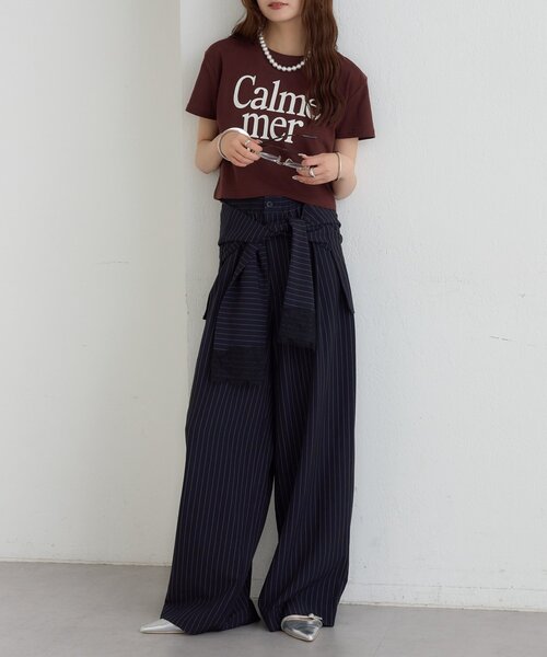 mystic(ミスティック)の「カラーロゴチビT(Tシャツ/カットソー・レディース・ブラウン/オフホワイト・FREE)」の20枚目の写真