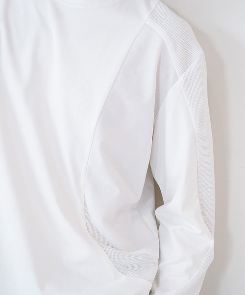 yoshiokubo（ヨシオクボ）の「yoshiokubo ヨシオクボ / SEGMENT L/S T セグメントロンT / YKF26113（Tシャツ/カットソー・メンズ・ホワイト/ブラック・3/2/1）」の5枚目の写真