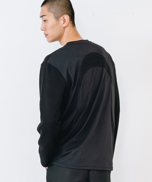 yoshiokubo（ヨシオクボ）の「yoshiokubo ヨシオクボ / SEGMENT L/S T セグメントロンT / YKF26113（Tシャツ/カットソー・メンズ・ホワイト/ブラック・3/2/1）」の9枚目の写真