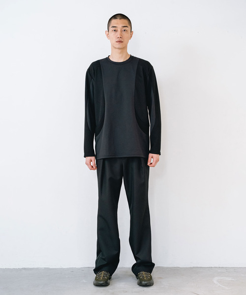 yoshiokubo（ヨシオクボ）の「yoshiokubo ヨシオクボ / SEGMENT L/S T セグメントロンT / YKF26113（Tシャツ/カットソー・メンズ・ホワイト/ブラック・3/2/1）」の14枚目の写真