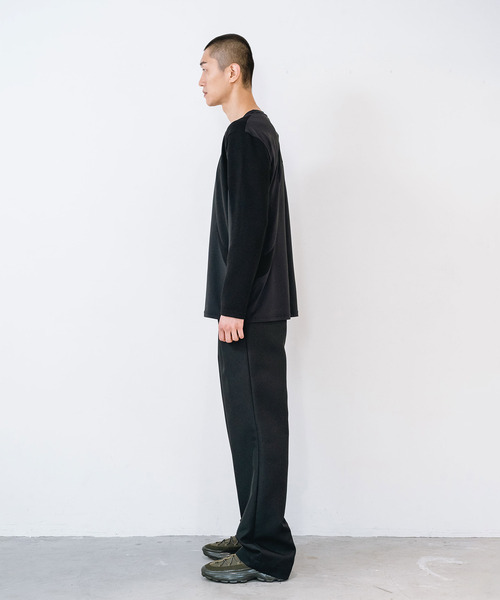 yoshiokubo（ヨシオクボ）の「yoshiokubo ヨシオクボ / SEGMENT L/S T セグメントロンT / YKF26113（Tシャツ/カットソー・メンズ・ホワイト/ブラック・3/2/1）」の15枚目の写真