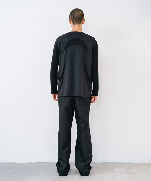yoshiokubo（ヨシオクボ）の「yoshiokubo ヨシオクボ / SEGMENT L/S T セグメントロンT / YKF26113（Tシャツ/カットソー・メンズ・ホワイト/ブラック・3/2/1）」の16枚目の写真