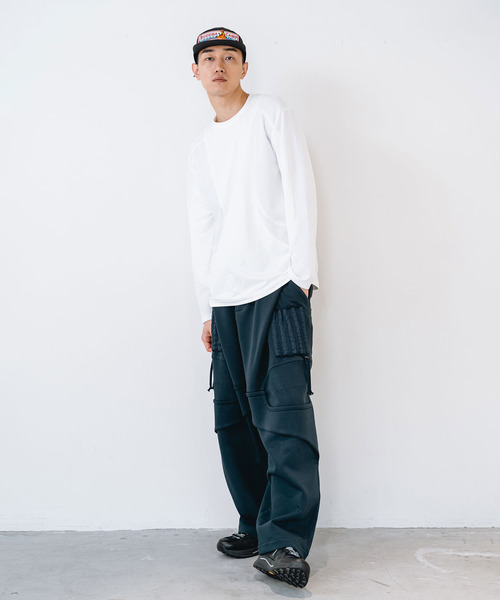 yoshiokubo（ヨシオクボ）の「yoshiokubo ヨシオクボ / SEGMENT L/S T セグメントロンT / YKF26113（Tシャツ/カットソー・メンズ・ホワイト/ブラック・3/2/1）」の20枚目の写真