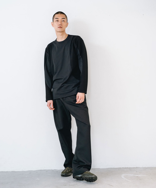 yoshiokubo（ヨシオクボ）の「yoshiokubo ヨシオクボ / SEGMENT L/S T セグメントロンT / YKF26113（Tシャツ/カットソー・メンズ・ホワイト/ブラック・3/2/1）」の21枚目の写真