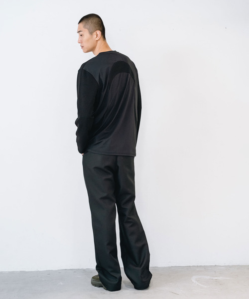 yoshiokubo（ヨシオクボ）の「yoshiokubo ヨシオクボ / SEGMENT L/S T セグメントロンT / YKF26113（Tシャツ/カットソー・メンズ・ホワイト/ブラック・3/2/1）」の22枚目の写真