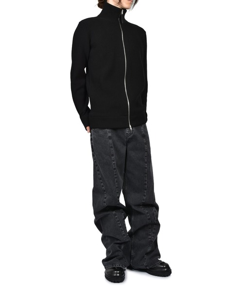 Maison Margiela(メゾンマルジェラ)の「SPLICED DENIM TROUSERS(デニムパンツ・メンズ・ブラック・46)」の4枚目の写真