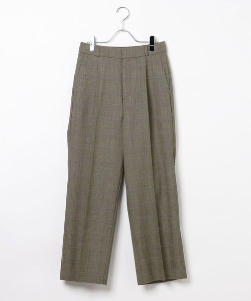 GLOBAL WORK(グローバルワーク)の「W/wool wide パンツ/638844(その他パンツ・レディース・ブラック/チャコールグレー/ライトベージュ/ダークブラウン・LARGE/MEDIUM)」の1枚目の写真