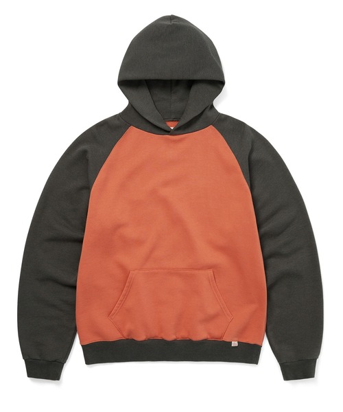 thisisneverthat(ディスイズネバーザット)の「Raglan Hoodie(パーカー・メンズ・チャコール/オレンジ・XL/L/M/S)」の2枚目の写真