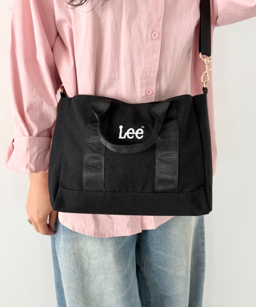 Lee(リー)の「Lee.2WAY スクエアトートバッグ.ショルダーバッグ.キャンバス.コーデュロイ.A4対応.軽量.ユニセックス(トートバッグ・レディース・ブラック×ブラック/ホワイト×ブラック/ホワイト×ホワイト/ブラウン・FREE)」の3枚目の写真