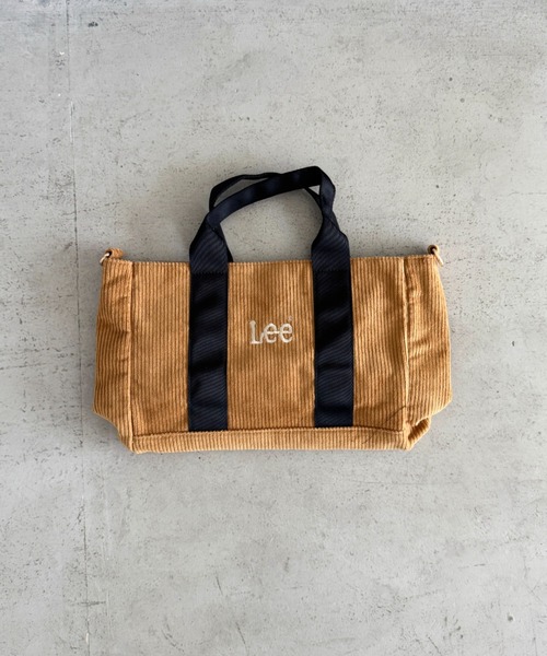 Lee(リー)の「Lee.2WAY スクエアトートバッグ.ショルダーバッグ.キャンバス.コーデュロイ.A4対応.軽量.ユニセックス(トートバッグ・レディース・ブラック×ブラック/ホワイト×ブラック/ホワイト×ホワイト/ブラウン・FREE)」の18枚目の写真