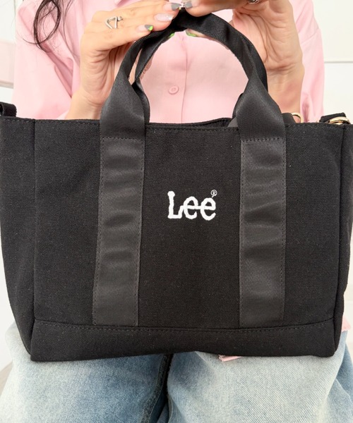 Lee(リー)の「Lee.2WAY スクエアトートバッグ.ショルダーバッグ.キャンバス.コーデュロイ.A4対応.軽量.ユニセックス(トートバッグ・レディース・ブラック×ブラック/ホワイト×ブラック/ホワイト×ホワイト/ブラウン・FREE)」の16枚目の写真