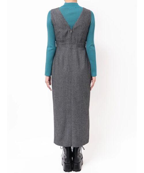 MURUA(ムルーア)の「ヘリンボーンイレヘムジャンパースカート 秋服 冬服(ワンピース・レディース・ブラウン/グレー・2/1)」の17枚目の写真