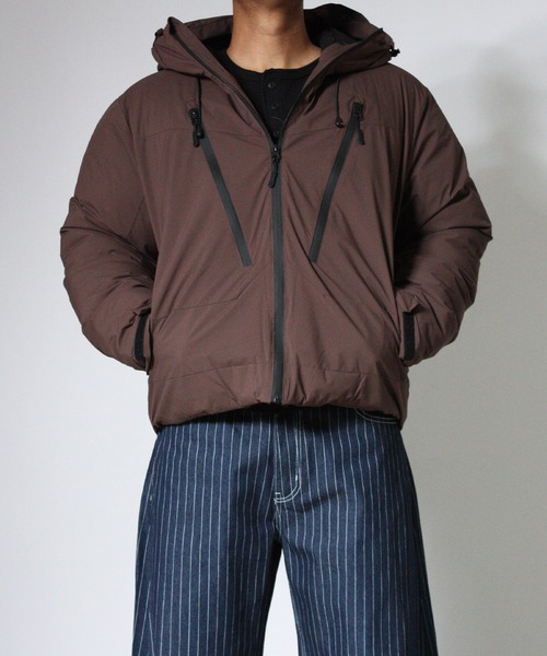 NYLAUS(ナイラス)の「【Nylaus】中綿 フルジップパーカー 中綿コート(その他アウター・メンズ・グレー/ブラウン/ブラック・M/L/LL)」の3枚目の写真