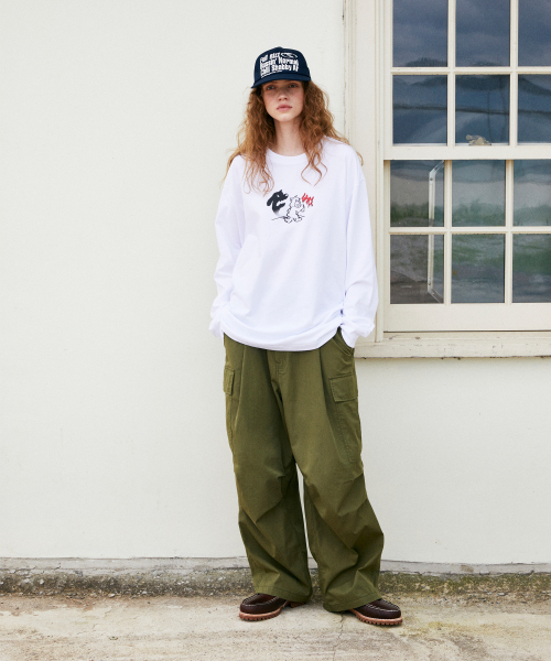 LMCの「SKETCH BEAR LONG SLV TEE white(Tシャツ/カットソー・レディース・その他・SMALL/X-LARGE/LARGE/MEDIUM)」の2枚目の写真