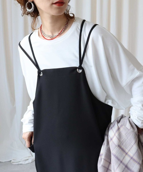 zena(ジェナ)の「ドーム前後差シンプルロンTee(Tシャツ/カットソー・レディース・ブラック/ブラウン/オフホワイト・M)」の17枚目の写真