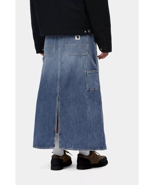 Carhartt WIP(カーハートダブリューアイピー)の「W' Double Knee Skirt Long(デニムスカート・レディース・ブルー系その他・SMALL/LARGE/MEDIUM)」の3枚目の写真