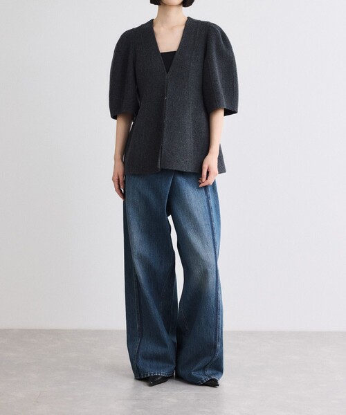 ADAM ET ROPE'（アダムエロペ）の「【EMOELLE】カットラインデニム（デニムパンツ・レディース・ブルー系その他4/ブルー系その他6/ブラック系その他・38/36）」の22枚目の写真