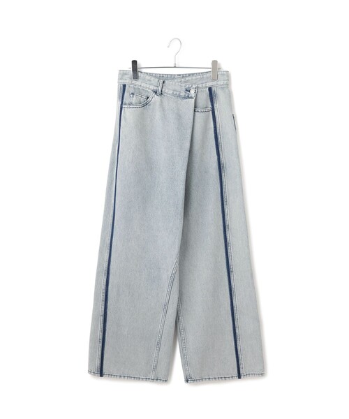 ADAM ET ROPE'（アダムエロペ）の「【EMOELLE】カットラインデニム（デニムパンツ・レディース・ブルー系その他4/ブルー系その他6/ブラック系その他・38/36）」の10枚目の写真