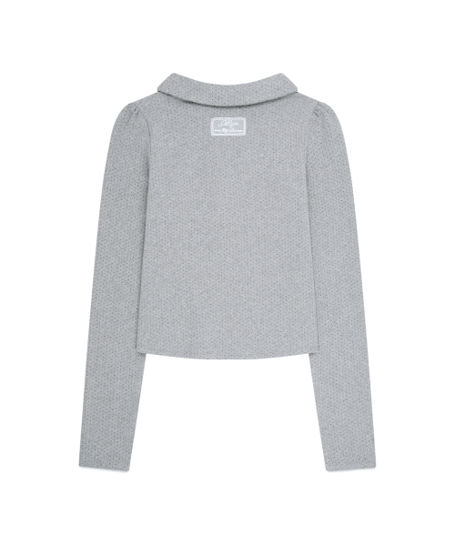 ILLIGO(イリゴ)の「ドットピンタックカラー ロングスリーブ メランジ(Tシャツ/カットソー・レディース・その他・OS)」の5枚目の写真