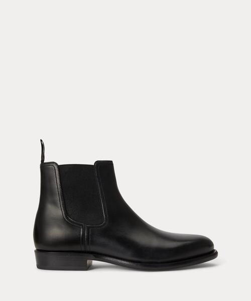 POLO RALPH LAUREN(ポロ ラルフ ローレン)の「Owen レザー チェルシー ブーツ(ブーツ・メンズ・ブラック系1・9D/8.5D/8D)」の1枚目の写真