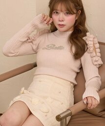 【Belle Charme】Bijou Logo Frill Knit