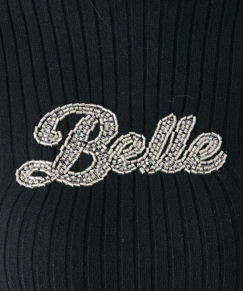 Belle Charme(ベルシャルム)の「【Belle Charme】Bijou Logo Frill Knit(ニット/セーター・レディース・ブラック/アイボリー/チャコールグレー/ピンク・FREE)」の19枚目の写真