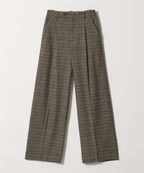 BEAUTY&YOUTH UNITED ARROWS(ビューティーアンドユースユナイテッドアローズ)の「【WEB限定 Wardrobe DAILY MINIMAL】チェック バックゴム ワイドパンツ(その他パンツ・レディース・ダークブラウン/ダークグレー・S/L/M)」の19枚目の写真
