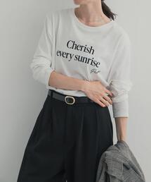 URBAN RESEARCH DOORS | フロッキーロゴプリントロングTシャツ 26AW(Tシャツ/カットソー)