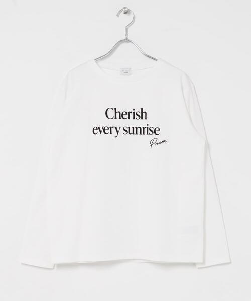 URBAN RESEARCH DOORS(アーバンリサーチドアーズ)の「フロッキーロゴプリントロングTシャツ 26AW(Tシャツ/カットソー・レディース・オフホワイト/チャコールグレー・FREE)」の18枚目の写真